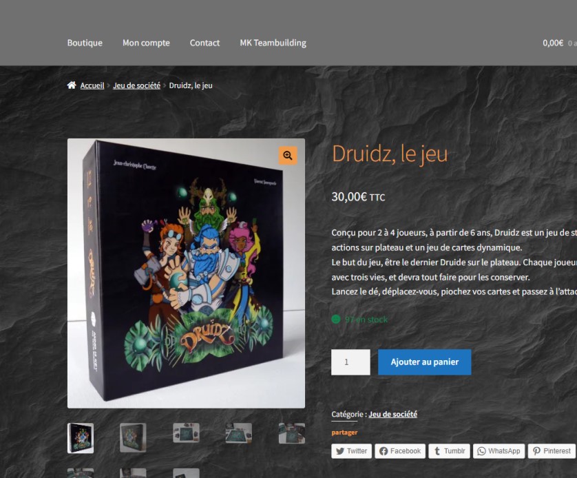 Druidz jeu société par LightPME