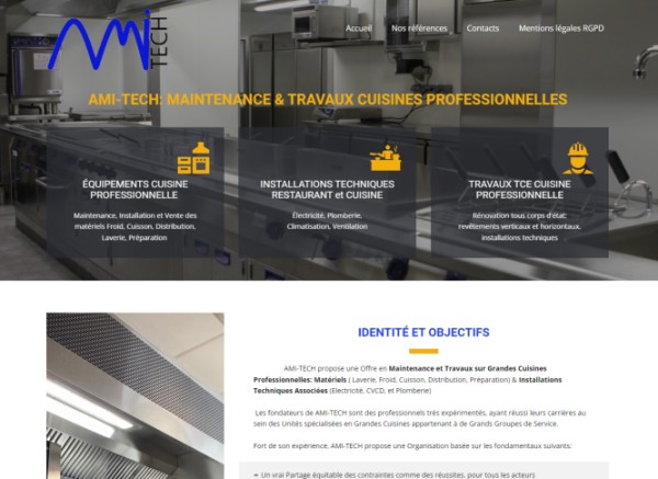 Site Amitech par Lightpme